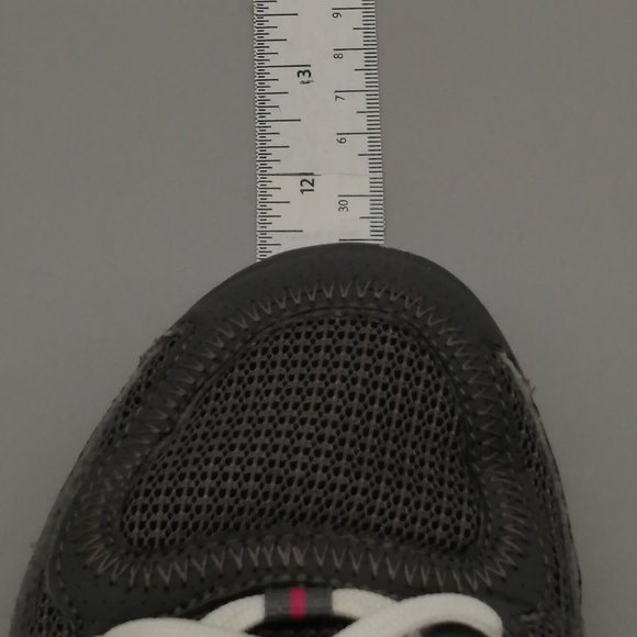 Skechers Womens Sneakers Tones Up Fitness Gray Pink Lace Up Round Toe Low Top 8 - Picture 5 of 9